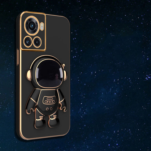 Astronaut Luxurious Gold Edge Back Case For OnePlus Series