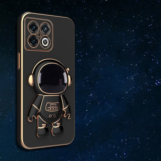 Astronaut Luxurious Gold Edge Back Case For OnePlus Series