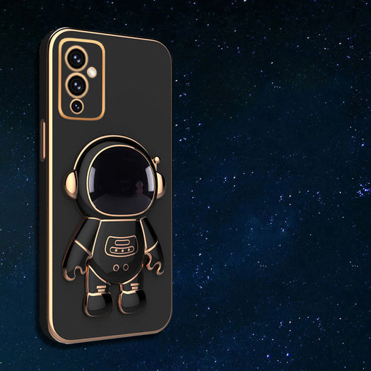 Astronaut Luxurious Gold Edge Back Case For OnePlus 9