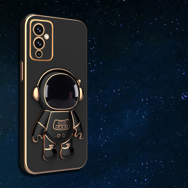 Astronaut Luxurious Gold Edge Back Case For OnePlus 9