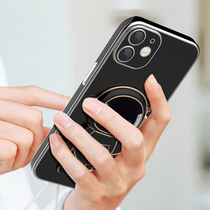 Astronaut Luxurious Gold Edge Back Case For iPhone 11