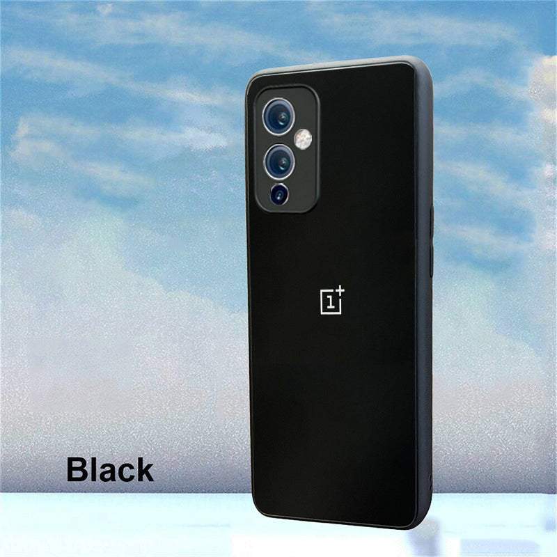 Special Edition Matte Finish Silicone Glass Back Case For Oneplus 9 - Premium Cases