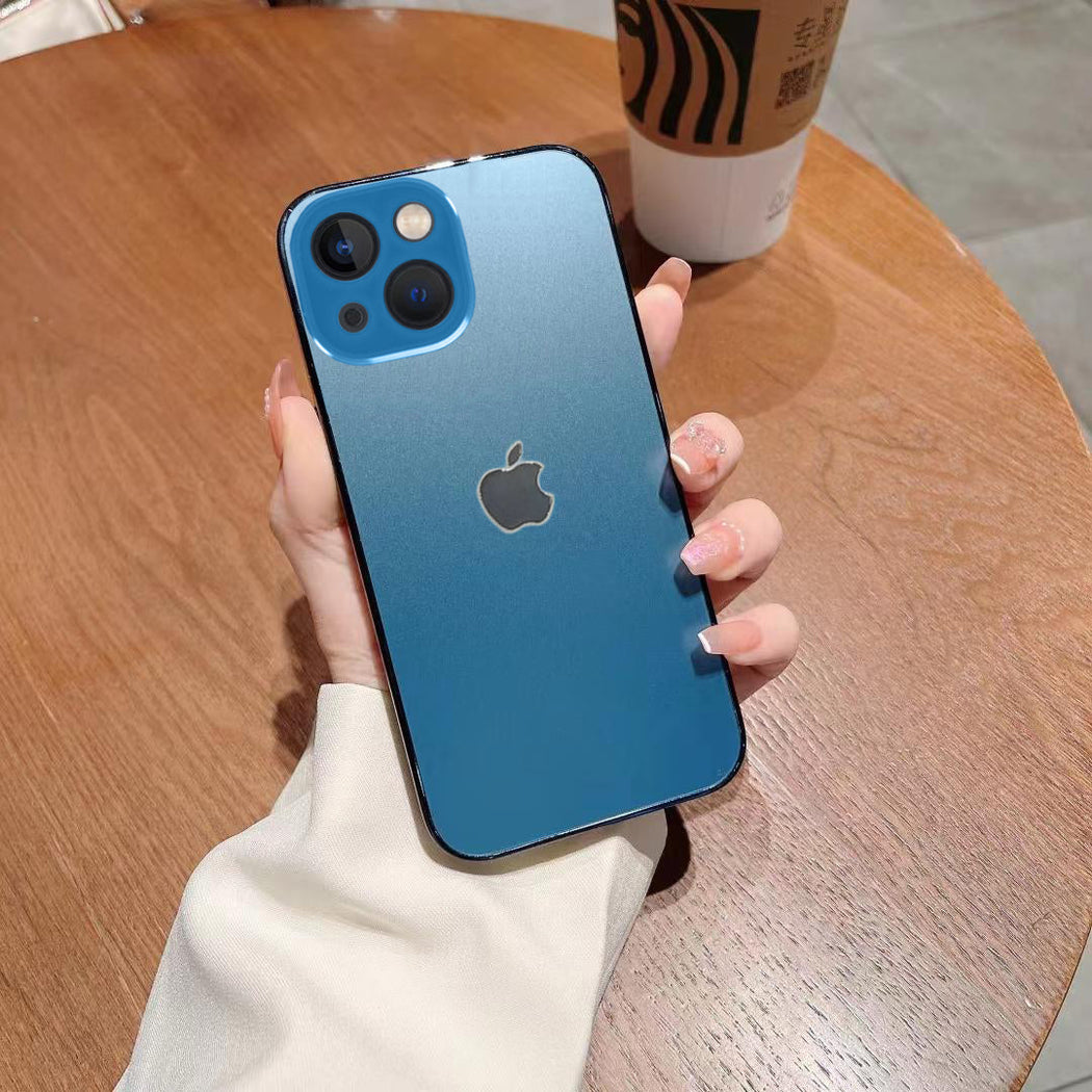 Orignal Glossy Premium Glass Back Case For iPhone 13