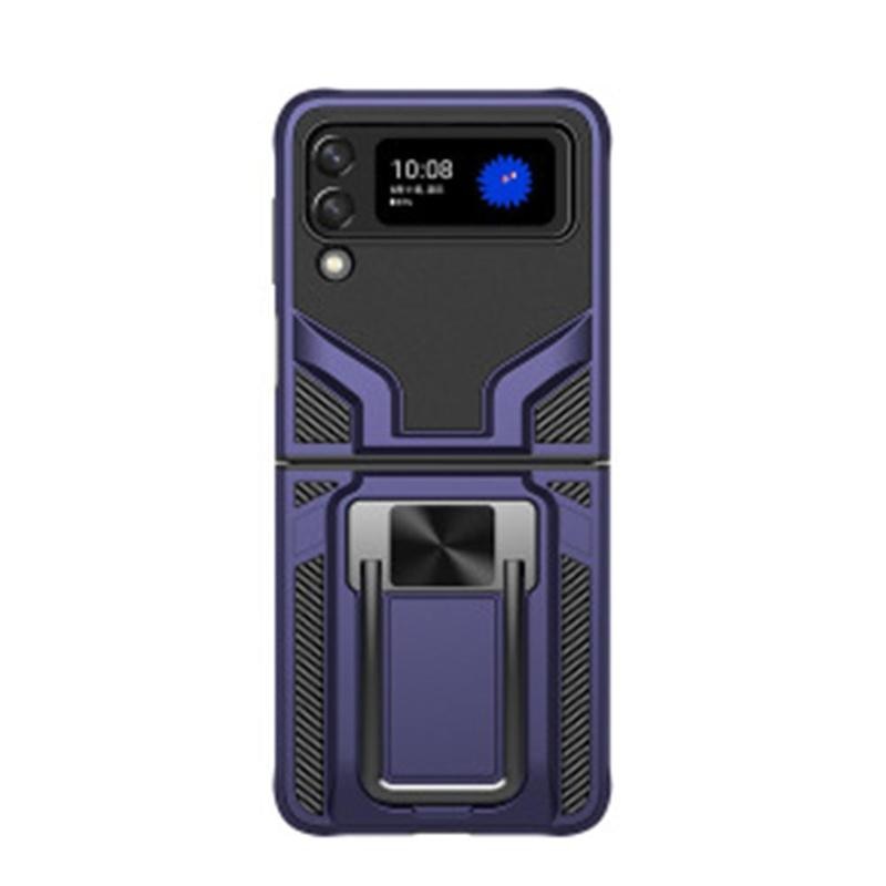 Premium Luxury Armor Shockproof Bracket Back Case for Samsung Galaxy Z Flip 3