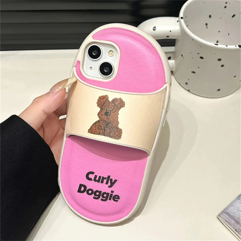 Cartoon Slipper Back Case For Apple iPhone