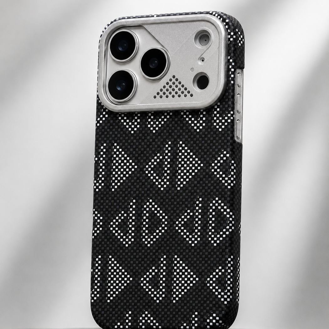 iPhone Ultra Slim Triangle Case with Metal Camera Shield