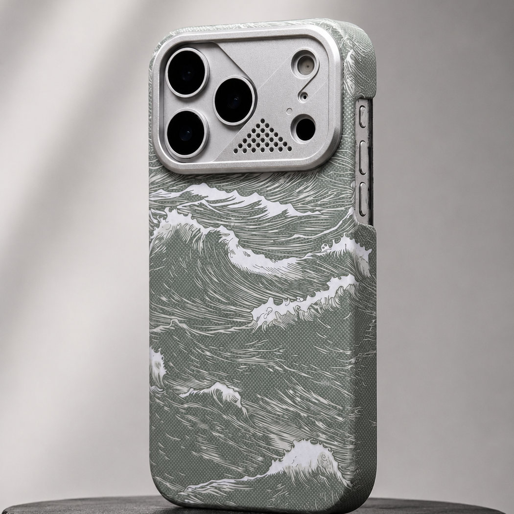 iPhone Ultra Slim Ocean Weave MagSafe Case with Metal Camera Shield