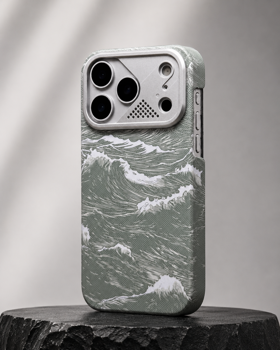 iPhone Ultra Slim Ocean Weave MagSafe Case with Metal Camera Shield