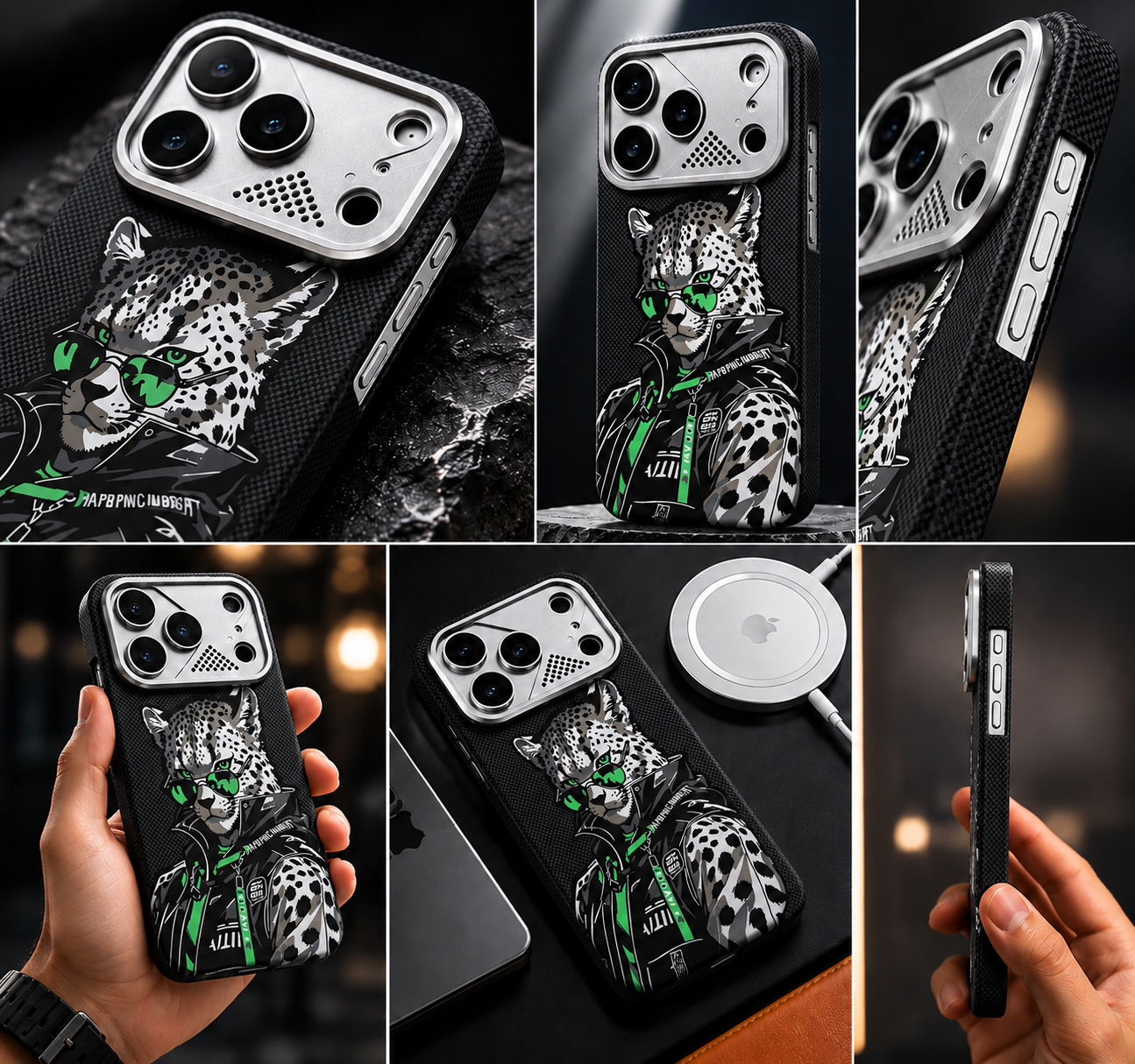 iPhone Ultra Slim Kevlar MagSafe Case with Metal Camera Shield