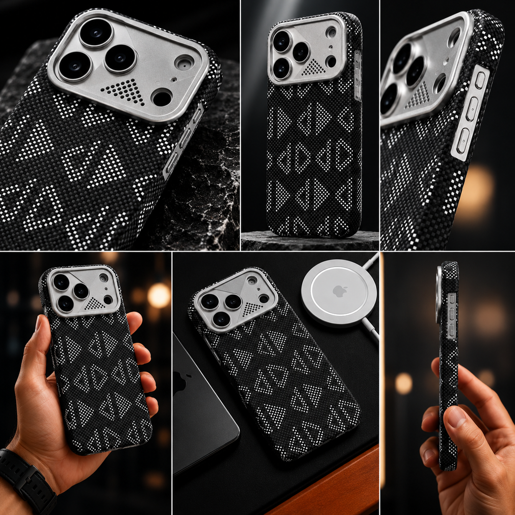 iPhone Ultra Slim Triangle Case with Metal Camera Shield