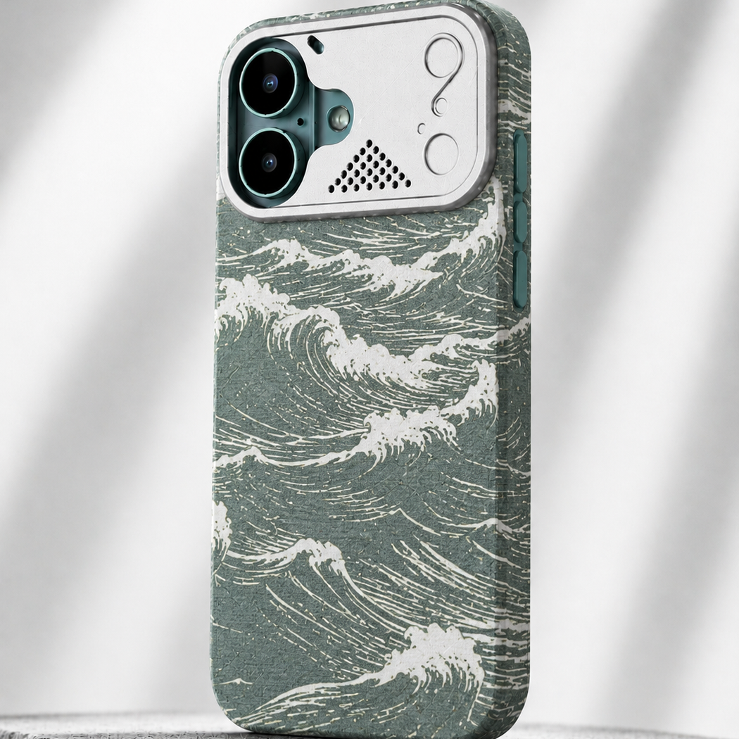 iPhone Ultra Slim Ocean Weave MagSafe Case with Metal Camera Shield