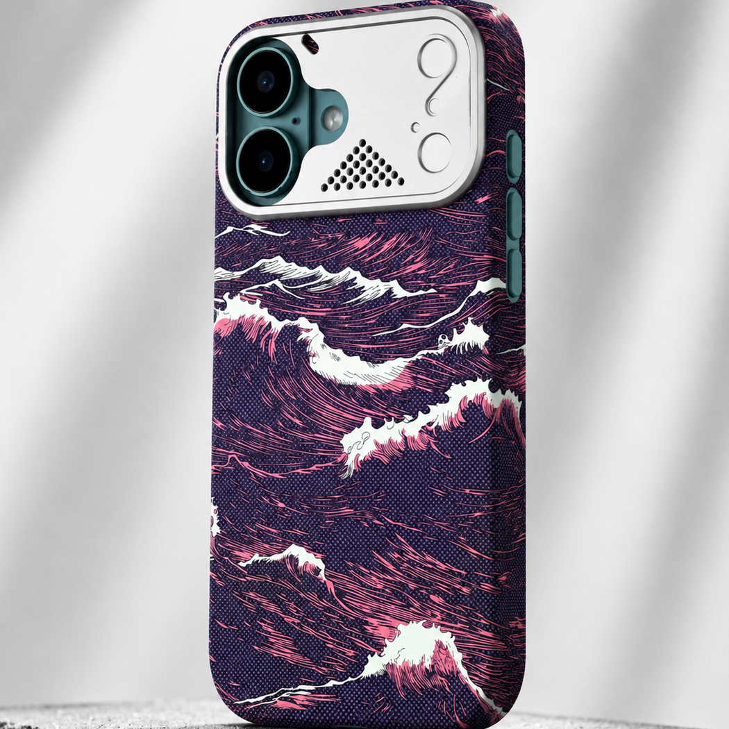 iPhone Ultra Slim Thunder Weave MagSafe Case with Metal Camera Shield
