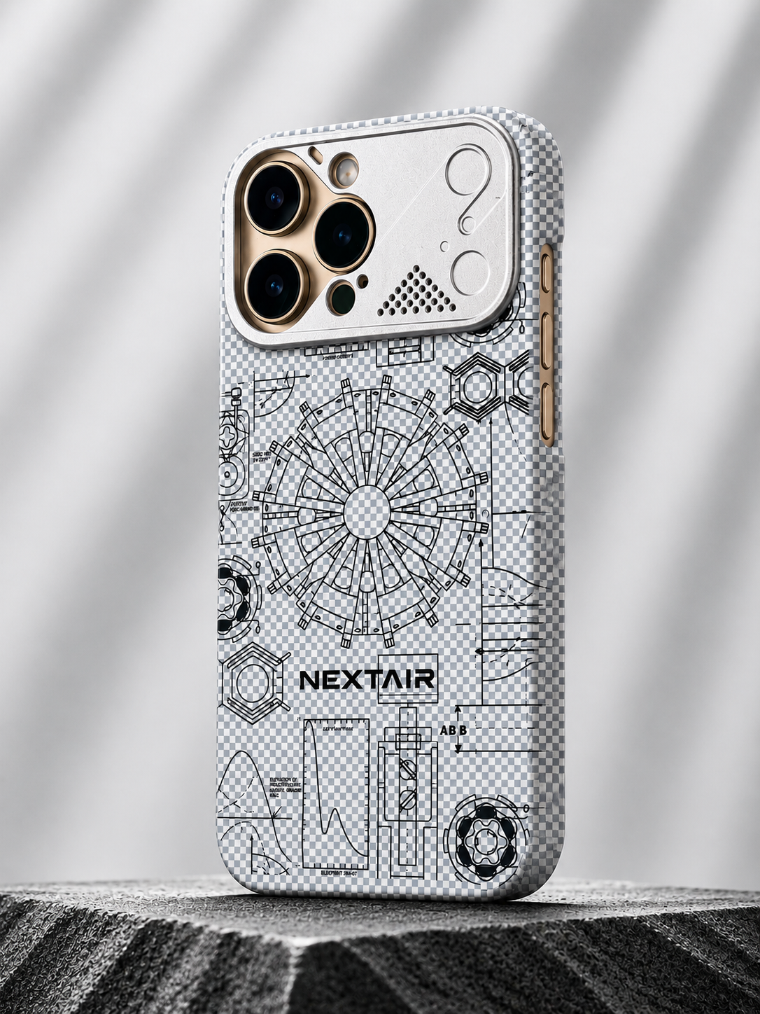 iPhone Ultra Slim Compass MagSafe Case with Metal Camera Shield