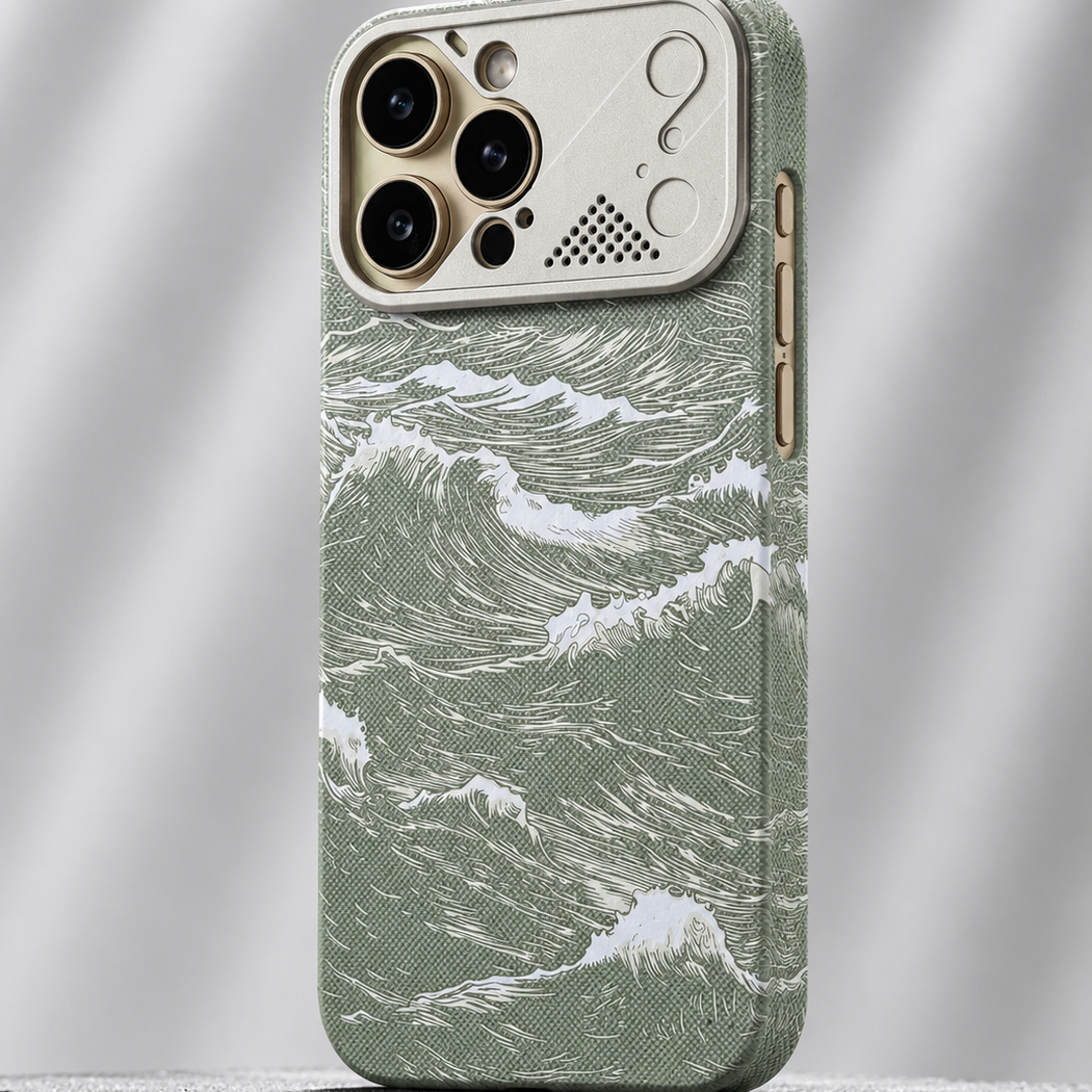 iPhone Ultra Slim Ocean Weave MagSafe Case with Metal Camera Shield