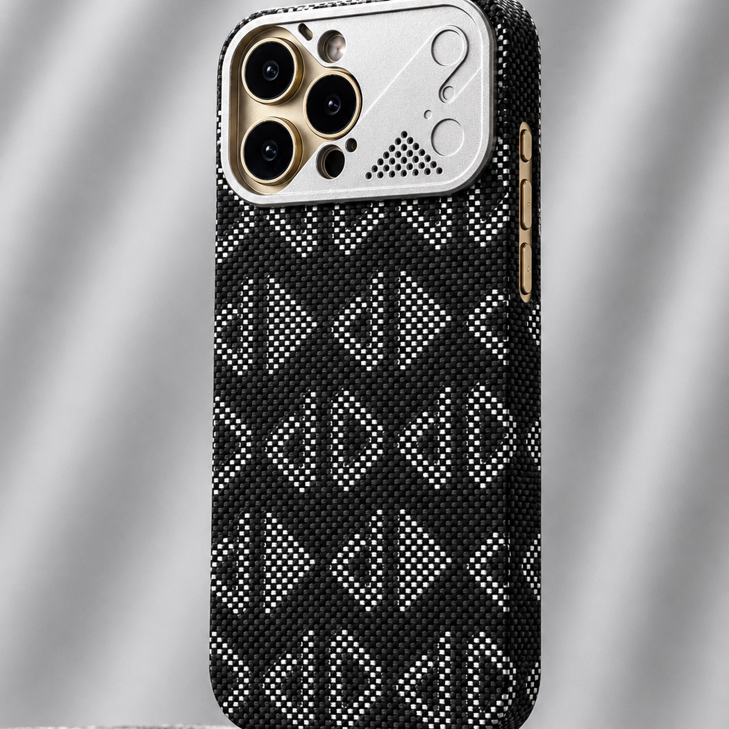 iPhone Ultra Slim Triangle Case with Metal Camera Shield