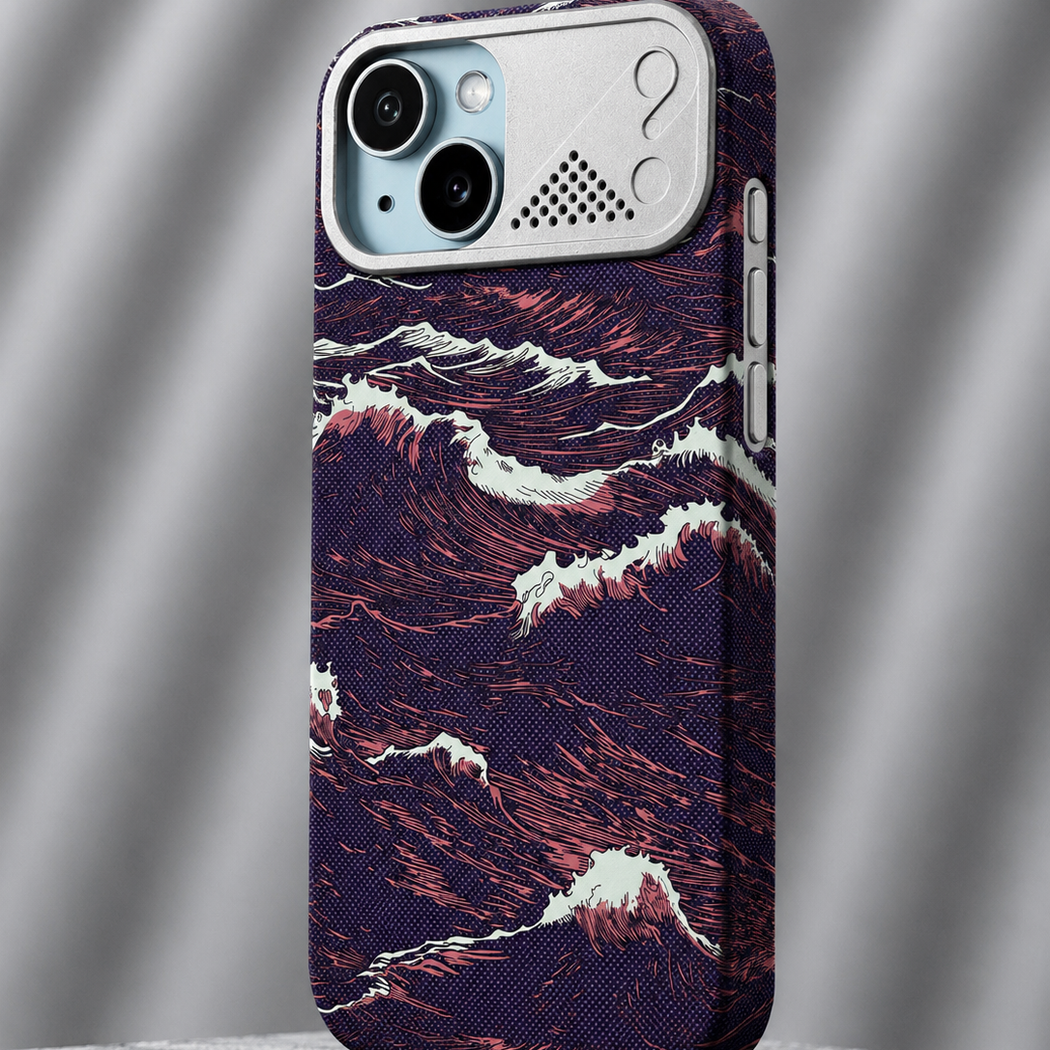 iPhone Ultra Slim Thunder Weave MagSafe Case with Metal Camera Shield