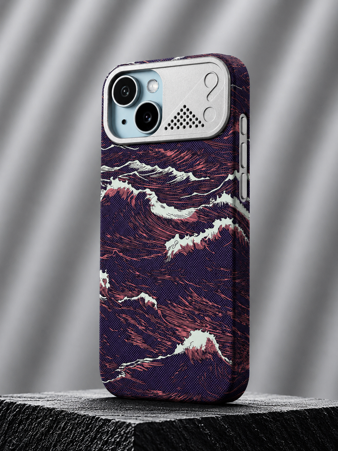 iPhone Ultra Slim Thunder Weave MagSafe Case with Metal Camera Shield