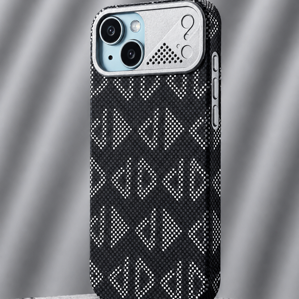 iPhone Ultra Slim Triangle Case with Metal Camera Shield