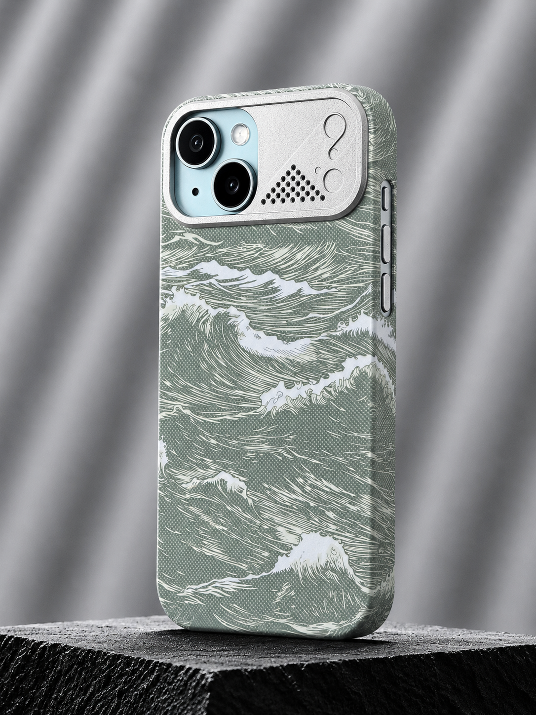 iPhone Ultra Slim Ocean Weave MagSafe Case with Metal Camera Shield