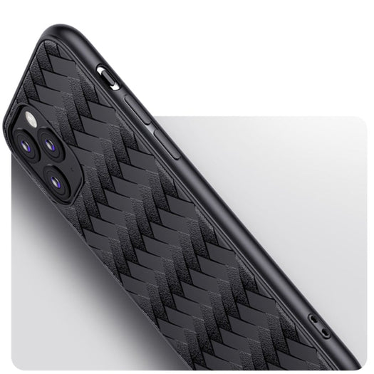 Joyroon Milan Series Cross Grid Pattern Case for iPhone 11 Pro Max Black