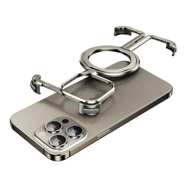 Metal Magsafe Frameless Bumper Case For iPhone 16 Pro Max