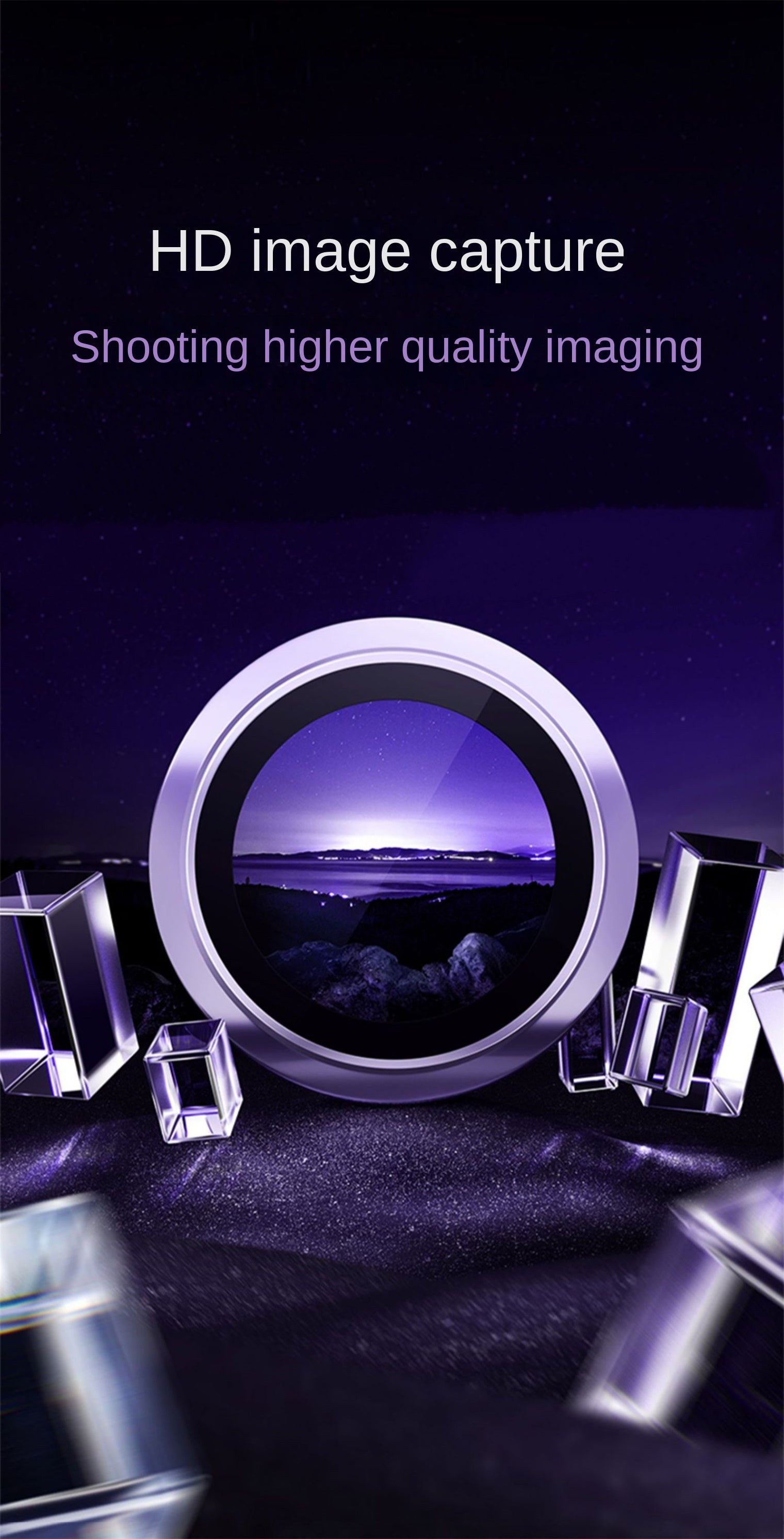 Ring Metal Camera Lens Protector Glass For iPhone 14 Pro