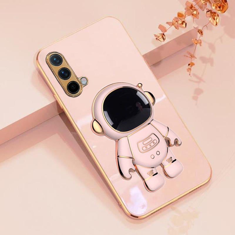 Astronaut Luxurious Gold Edge Back Case For Oneplus Nord CE