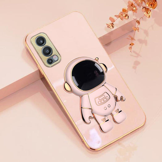Astronaut Luxurious Gold Edge Back Case For Oneplus Nord 2