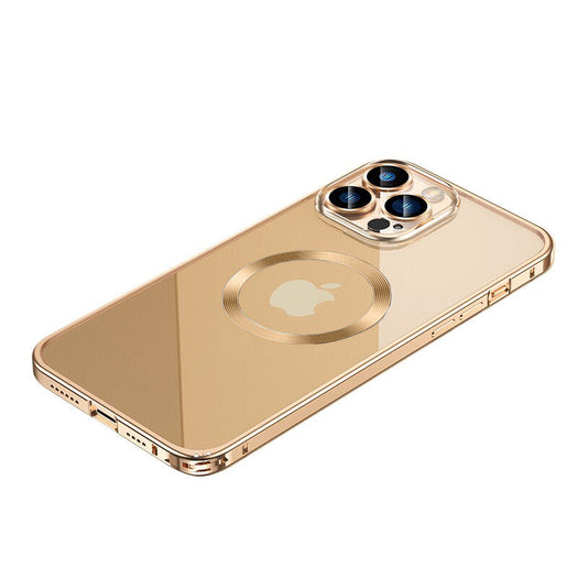 Premium Clear MagSafe Armor Metal Lens Bumper Back Case for iPhone 12 Pro