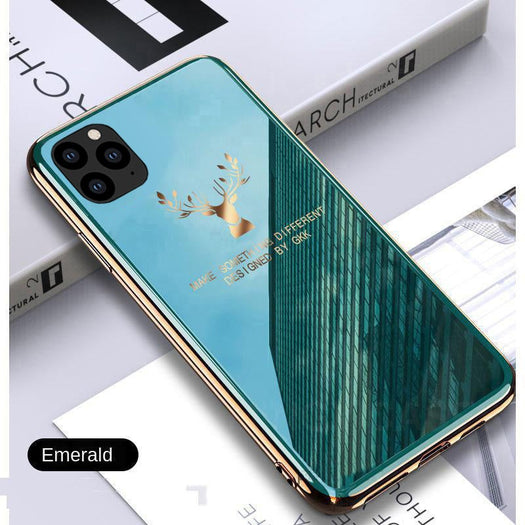 Gradient Deer Glass Back Case For iPhone 11 Pro - planetcartonline