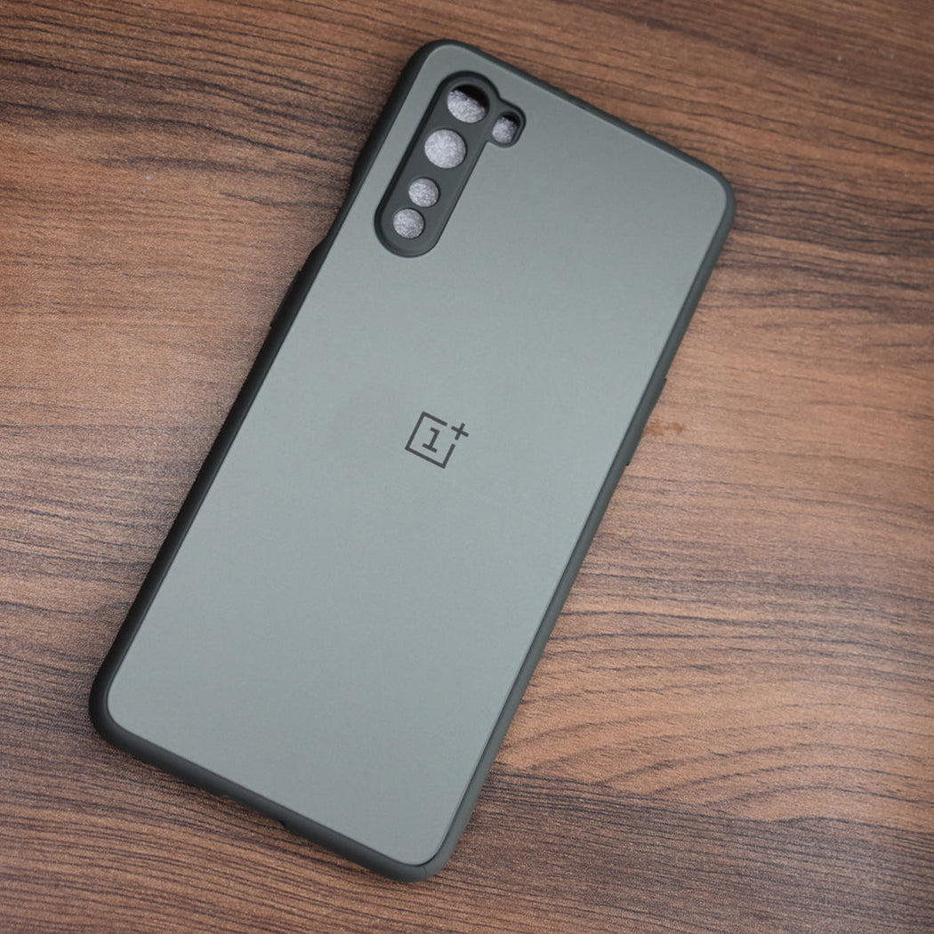 Special Edition Matte Finish Silicone Glass Back Case For Oneplus Nord