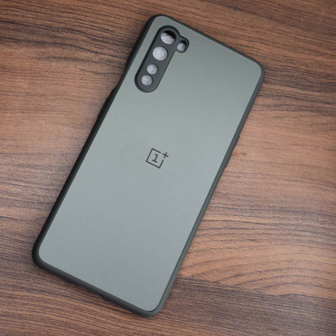 Special Edition Matte Finish Silicone Glass Back Case For Oneplus Nord