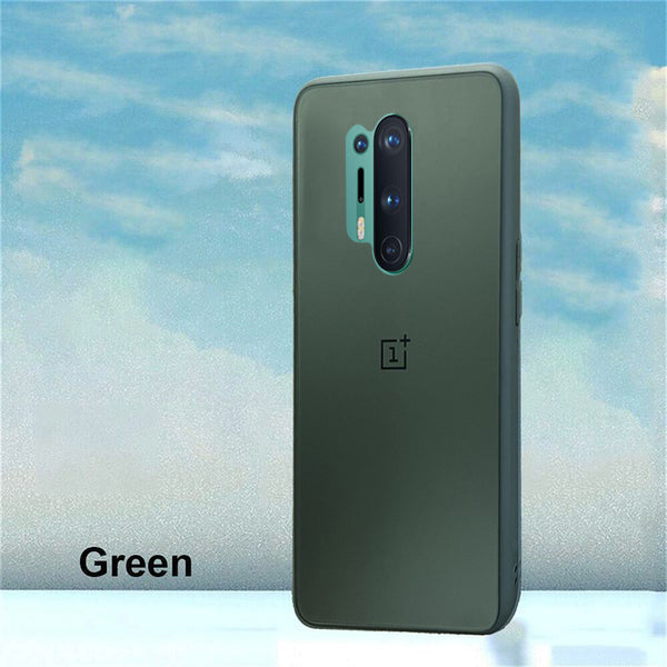 Special Edition Matte Finish Silicone Glass Back Case For Oneplus - Premium Cases