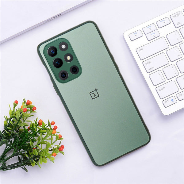 Special Edition Matte Finish Silicone Glass Back Case For Oneplus 9R - Premium Cases