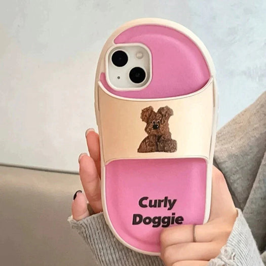 Cartoon Slipper Back Case For Apple iPhone 15
