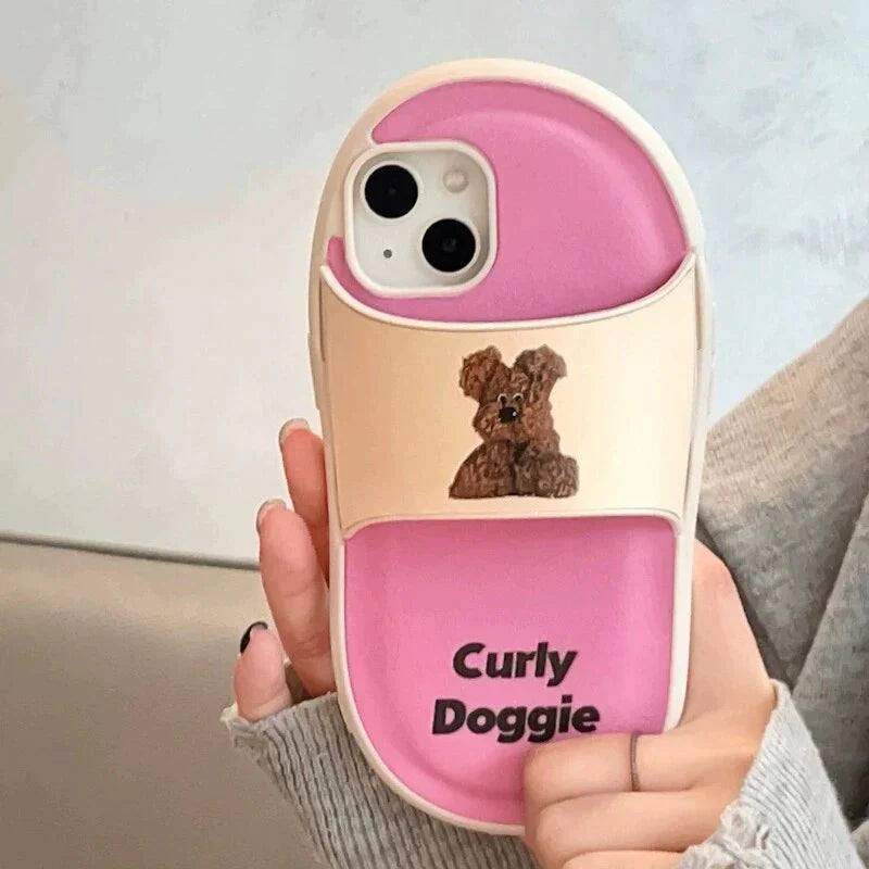 Cartoon Slipper Back Case For Apple iPhone