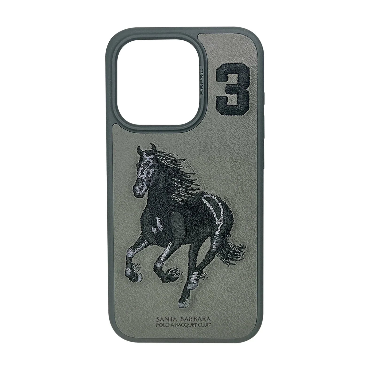 Santa Barbara Classic Boris Series Genuine Leather Case For iPhone 15 Pro Max