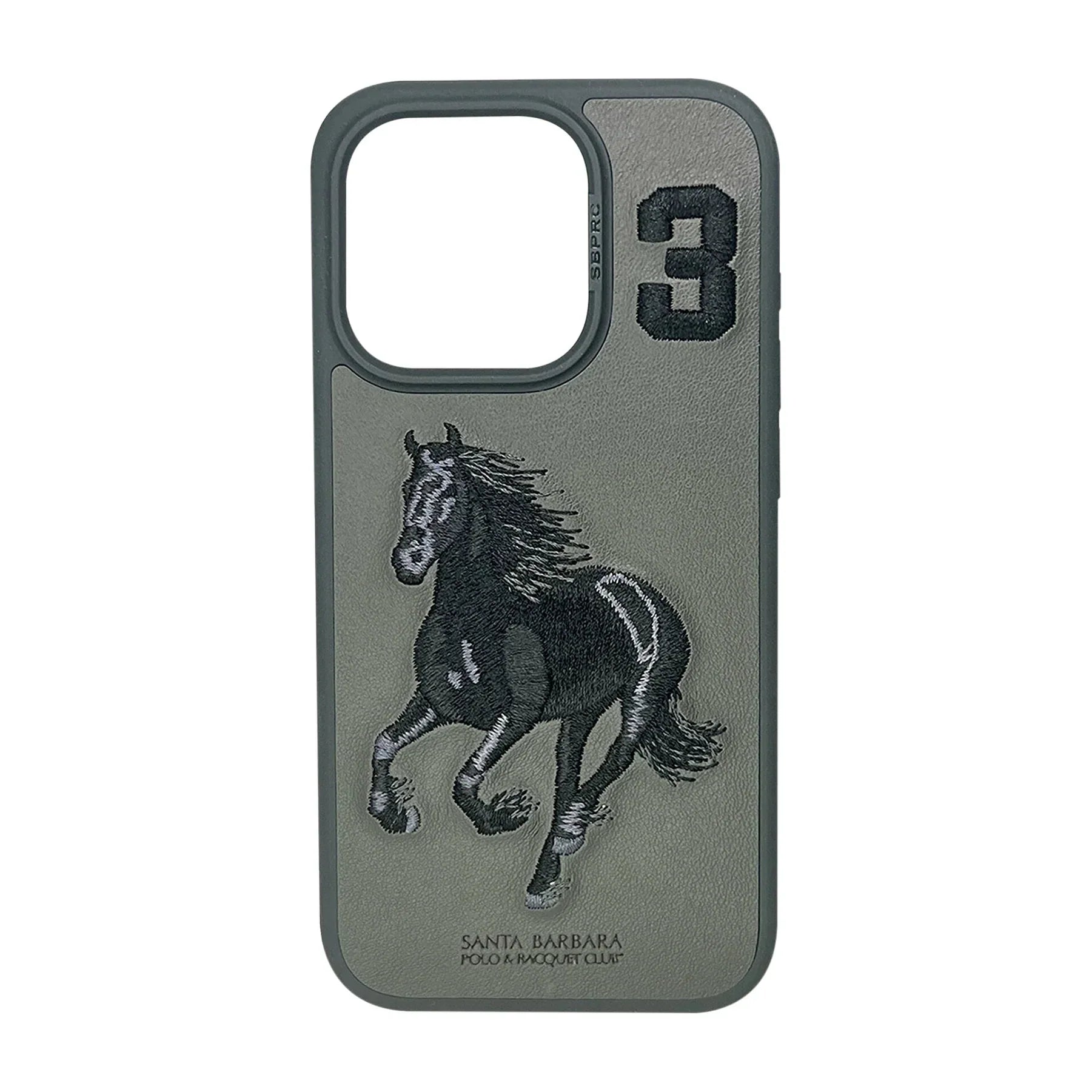 Santa Barbara Classic Boris Series Genuine Leather Case For iPhone 15 Pro Max