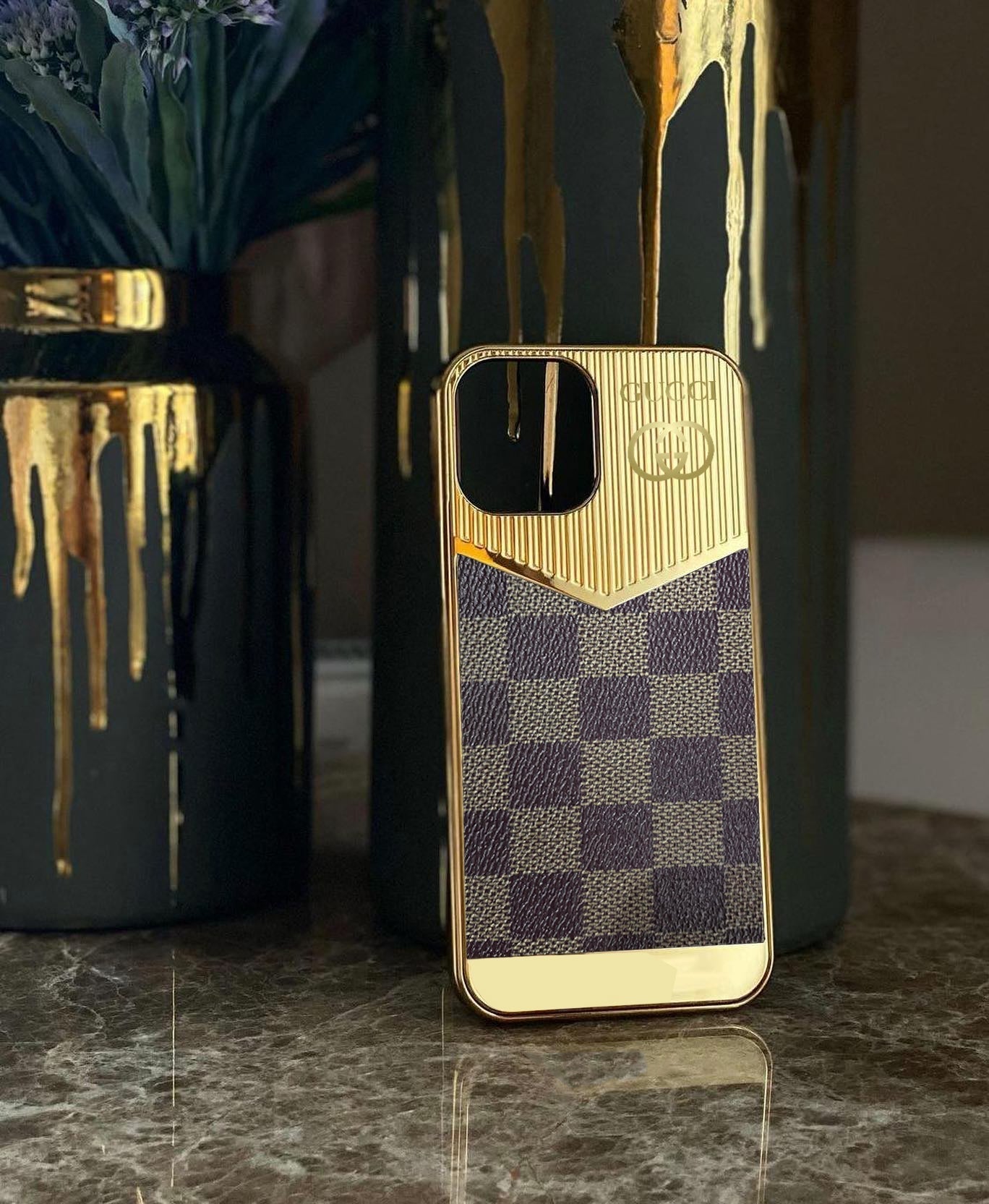 Premium Golden Luxury Back Case For Apple iPhone 13 Pro Max - Premium Cases