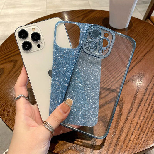 Luxury Glitter Transparent Bumper Back Case for iPhone 13 Pro