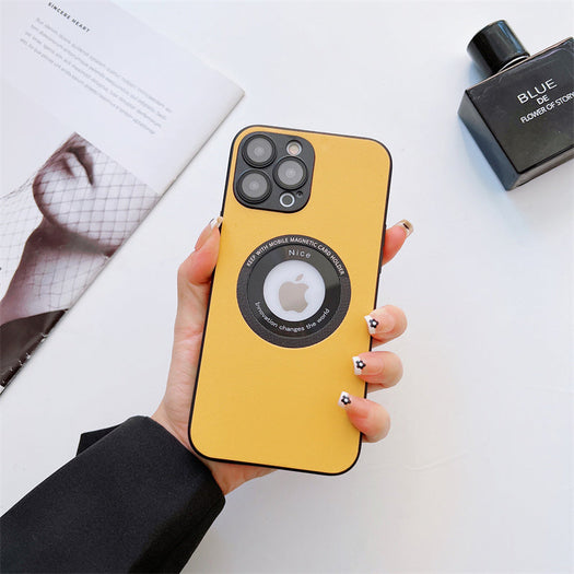Luxury Matte Polycarbonate Logo Visiblility Case For iPhone