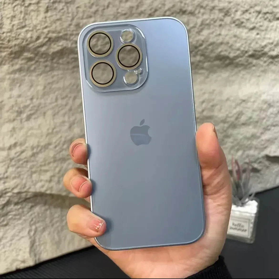 Glossy Ultra Thin Electroplated Camera Lens Protection For iPhone 16 Pro