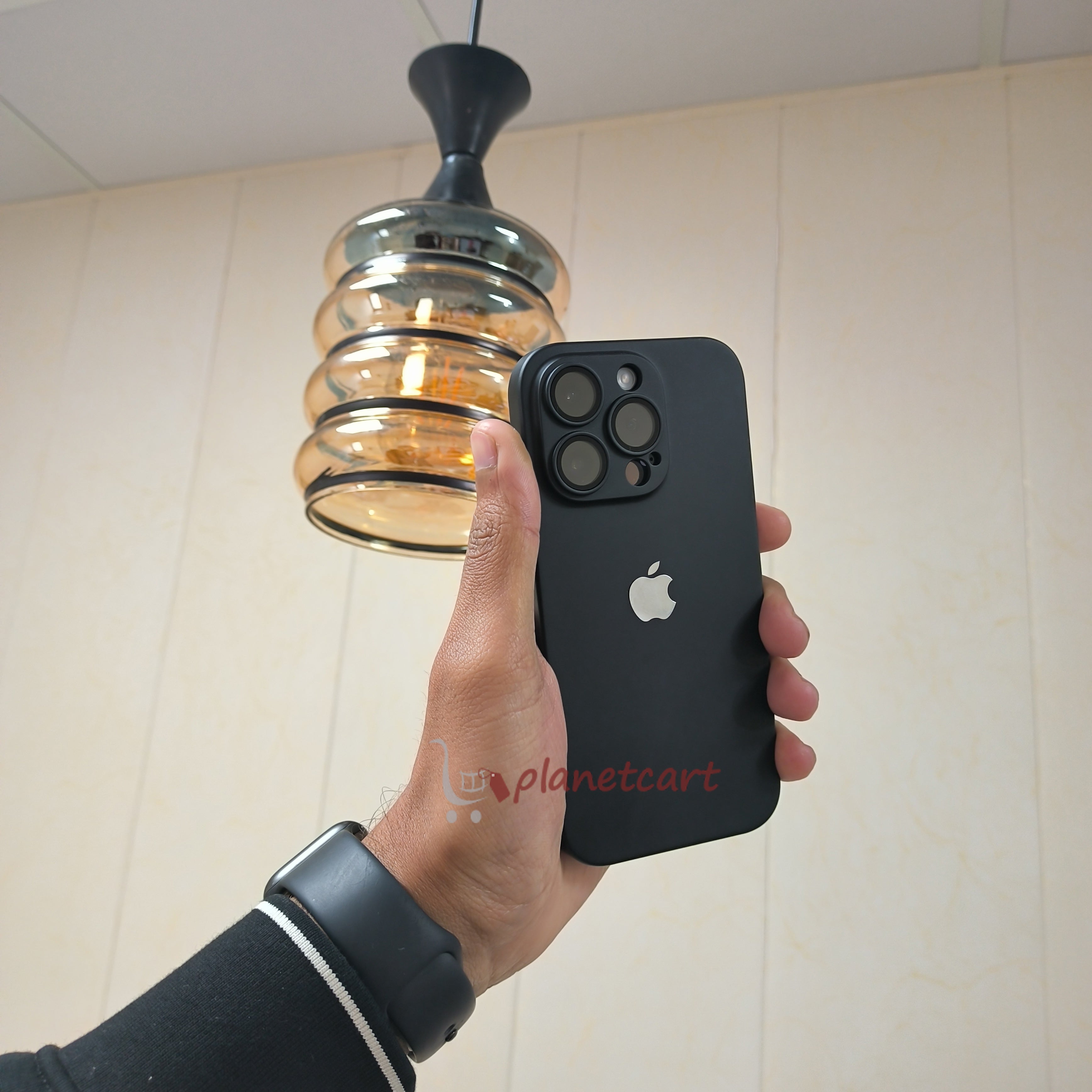 Luxurious Matte Thin Back Case With Shinning Logo For iPhone