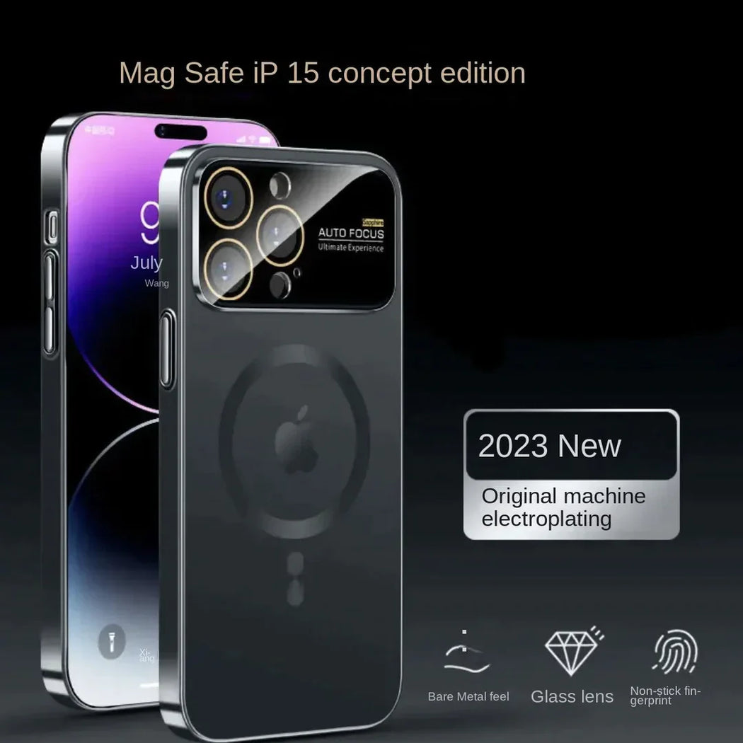 New Magsafe Lens Glass Case For iPhone 15 Series