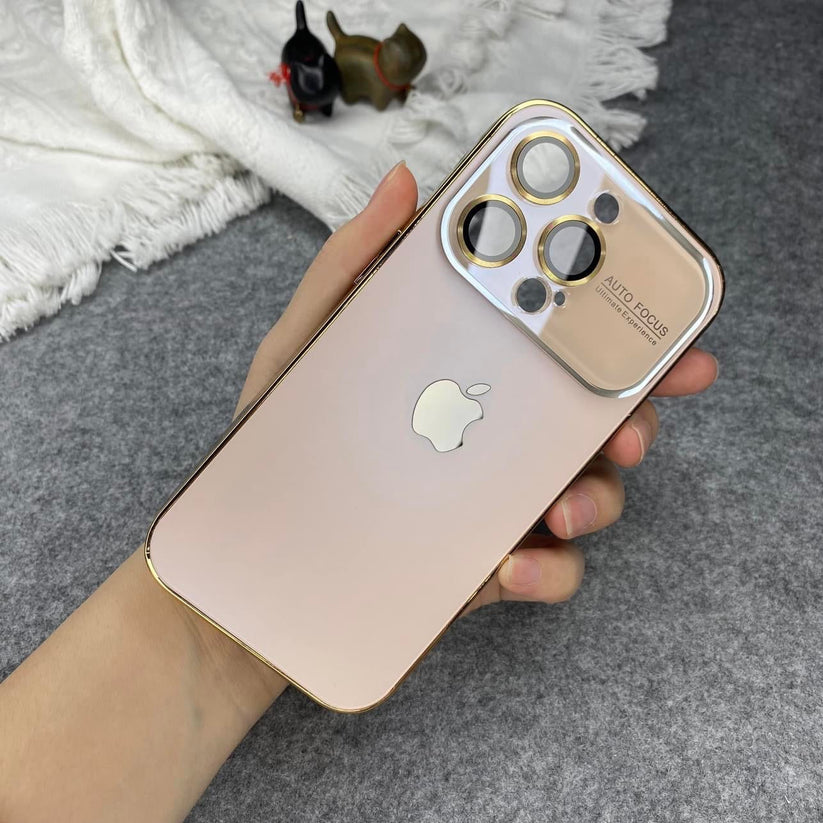 New design Lens Glass Case For iPhone 15