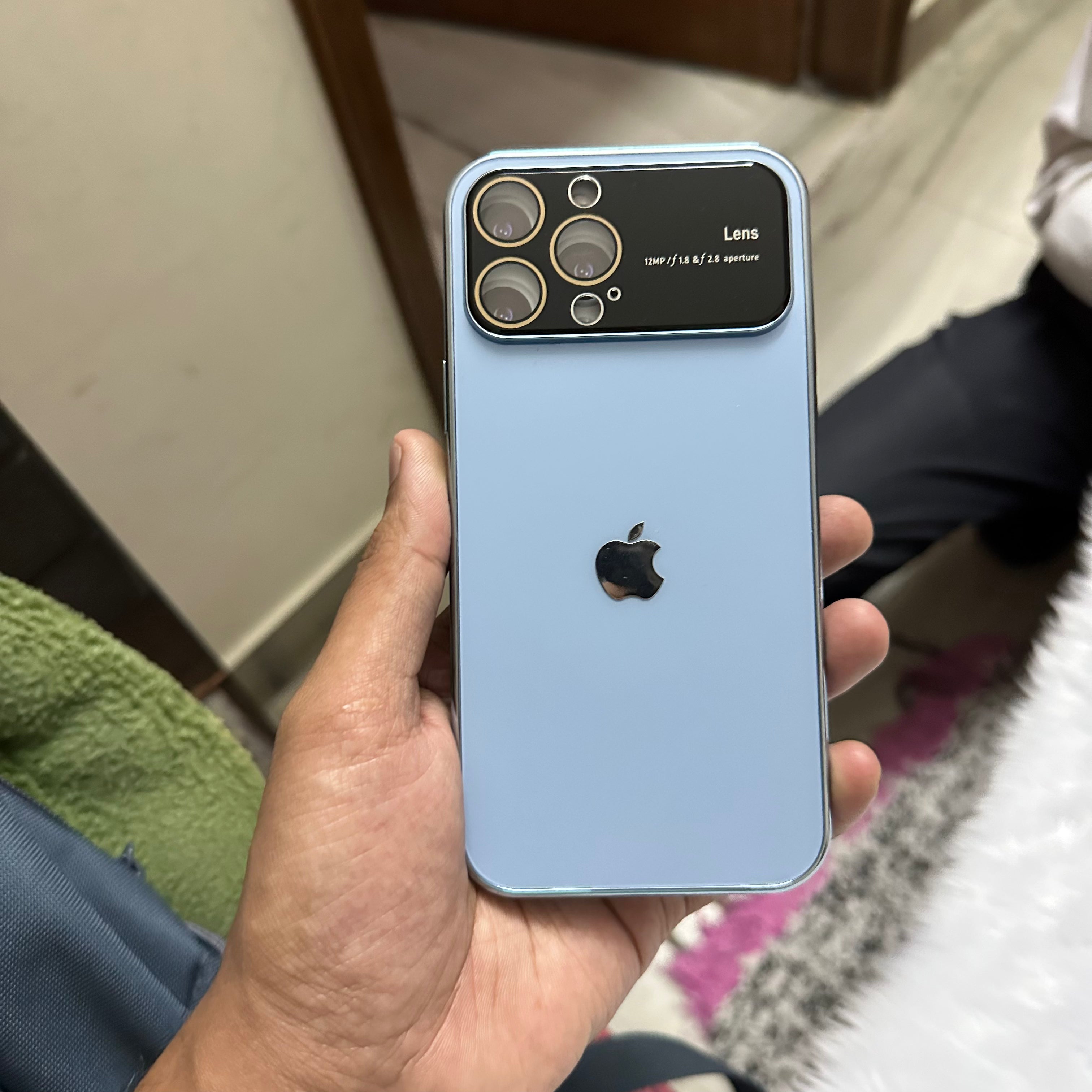 New design Lens Glass Case For iPhone