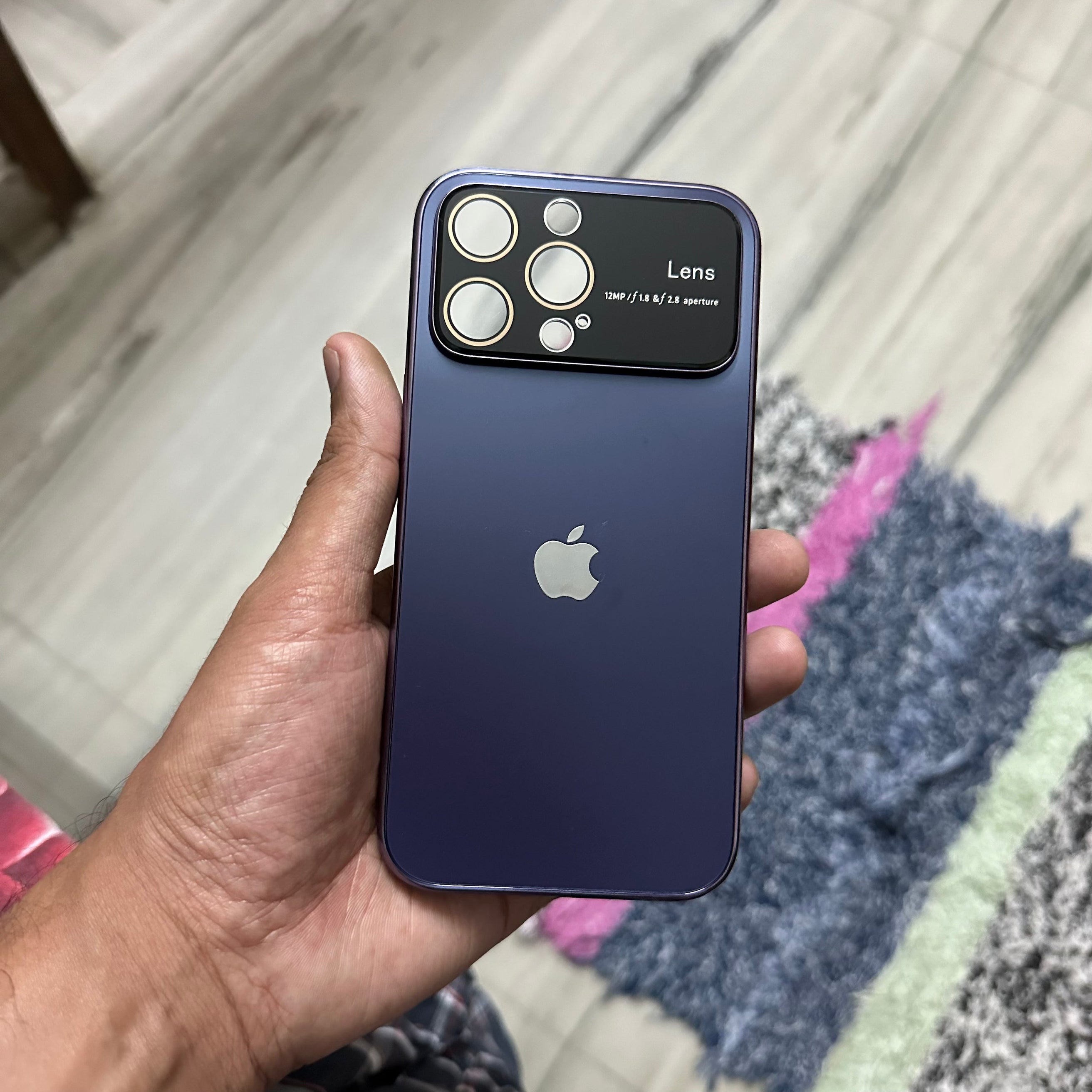 New design Lens Glass Case For iPhone
