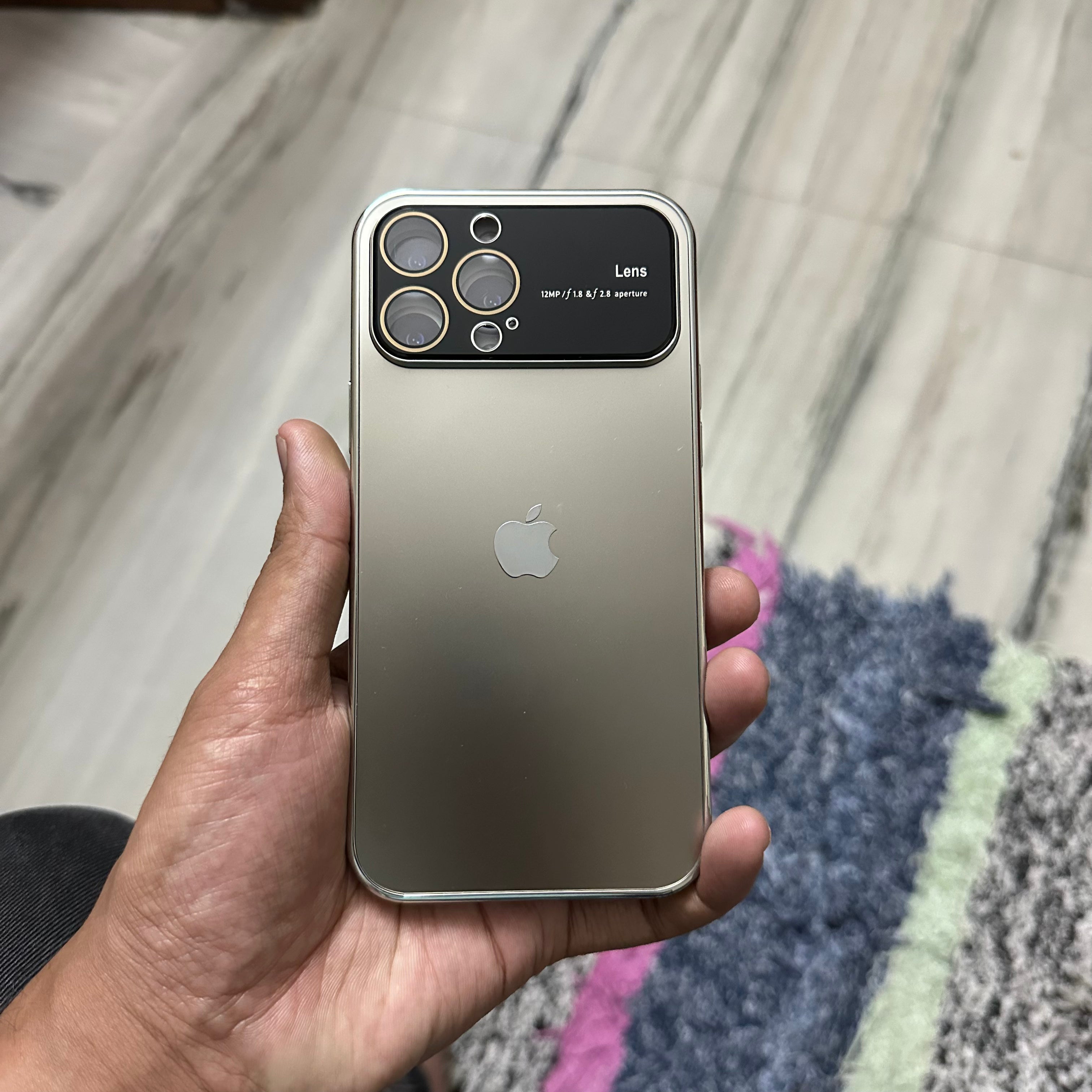 New design Lens Glass Case For iPhone