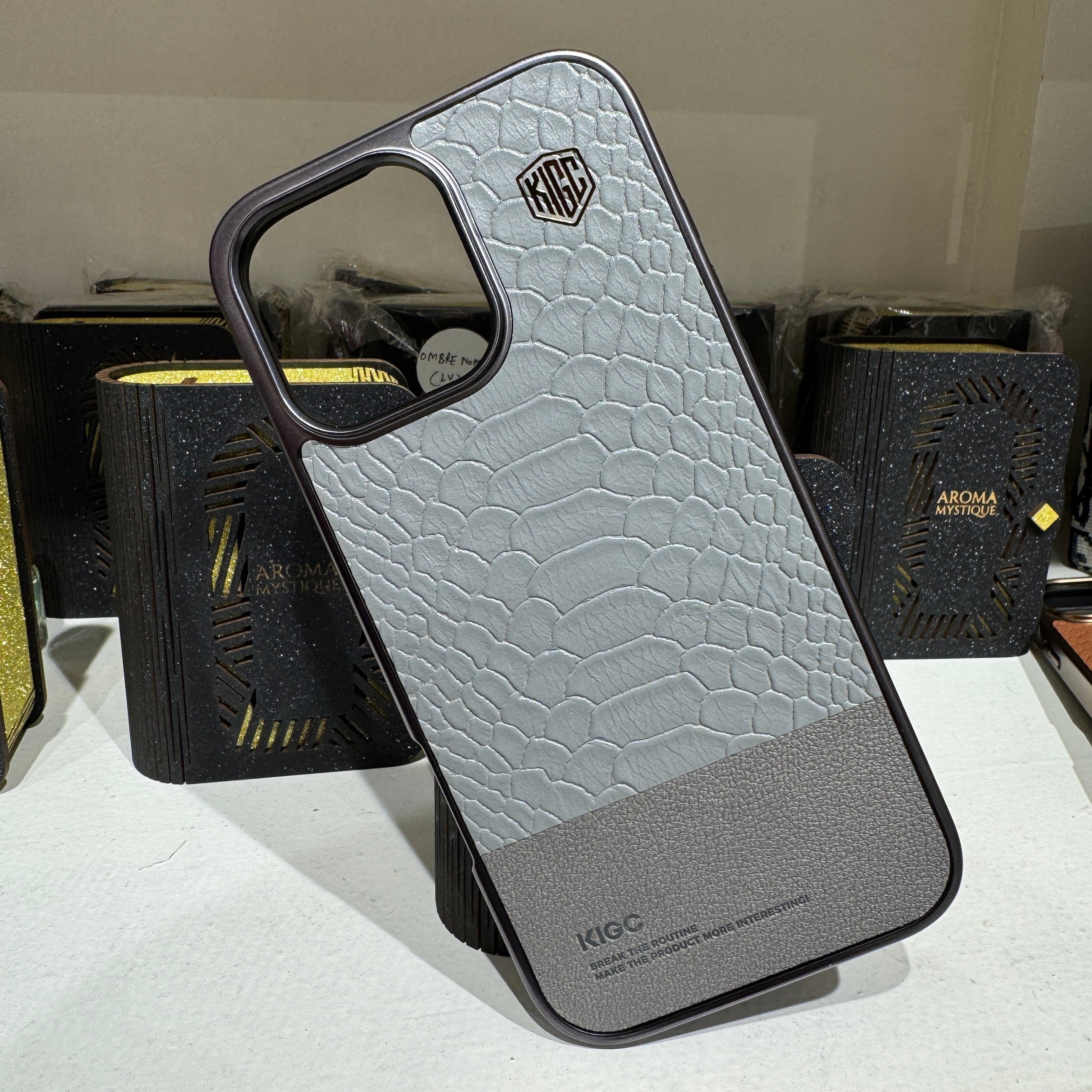 Crocodile Vegan Leather Case For iPhone