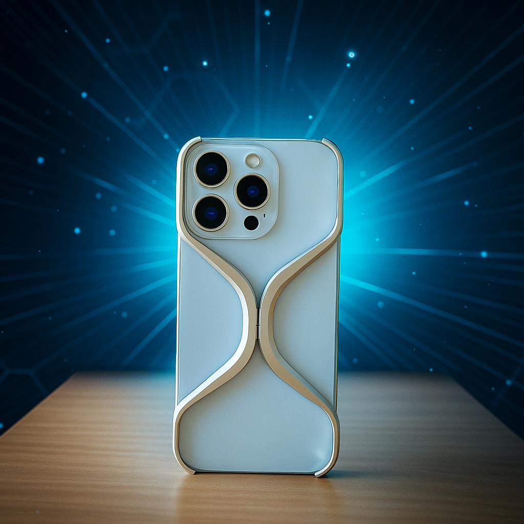 Titanium X- Shape Rimless Cover For iPhone 16 Pro Max